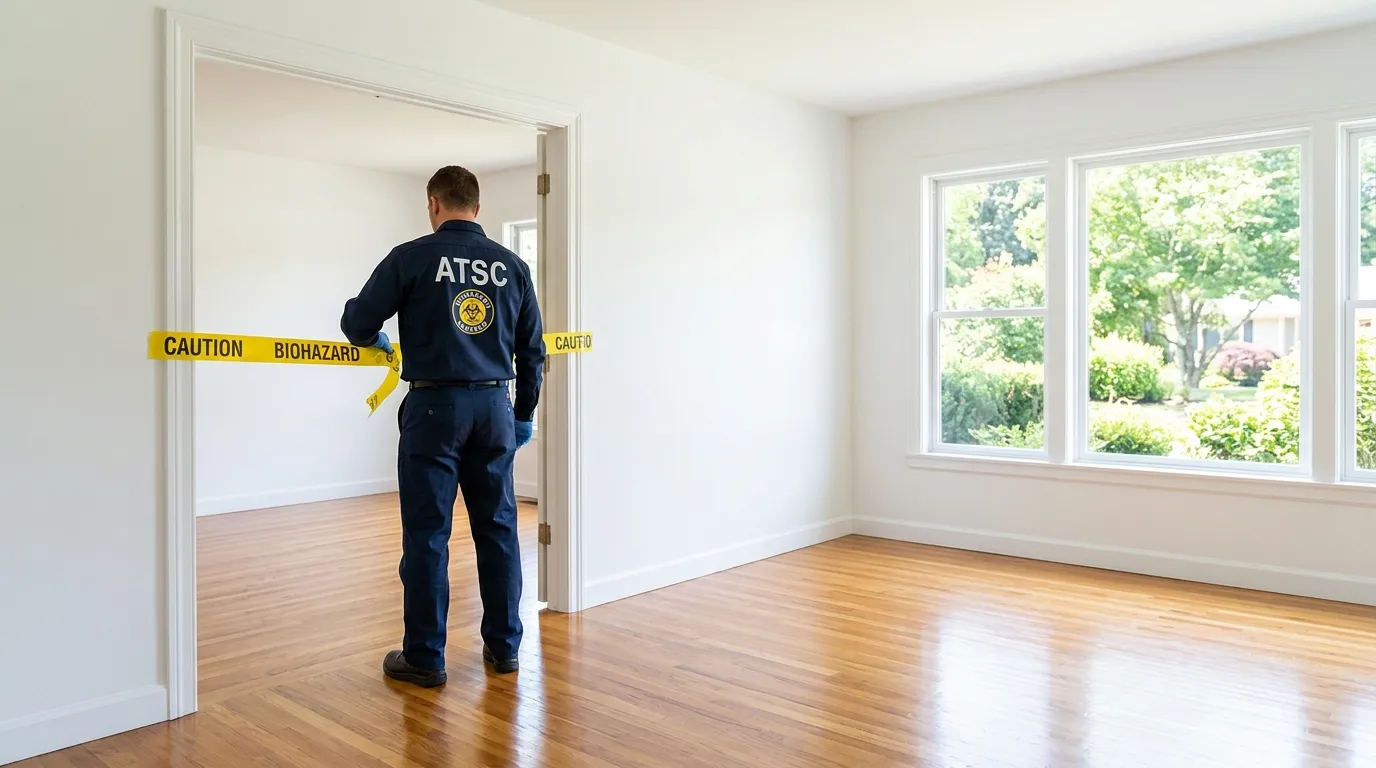 Certified biohazard cleanup crew performing Trauma Scene Cleanup in Madison Heights